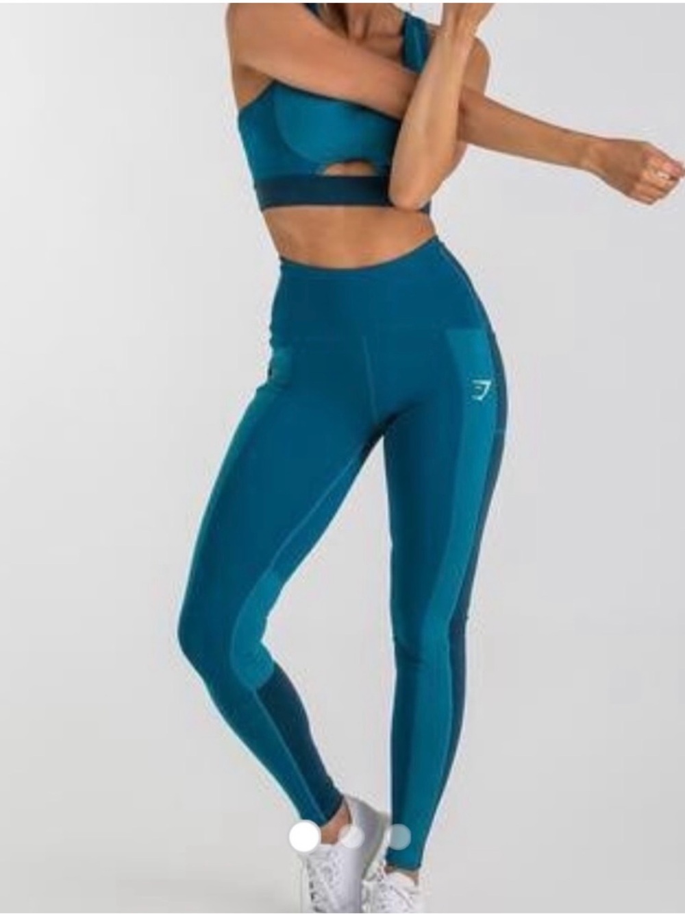 Women’s Gymshark Tonal Block Leggings Size Medium